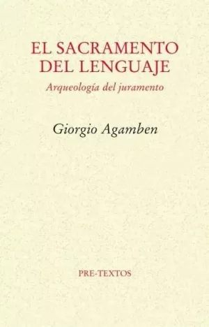 EL SACRAMENTO DEL LENGUAJE EL SACRAMENTO DEL LENGUAJE