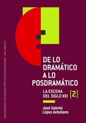 DE LO DRAMÁTICO A LO POSDRAMÁTICO. LA ESCENA DEL SIGLO XXI (2) Nº 35 DE LO DRAMÁTICO A LO POSDRAMÁTICO. LA ESCENA DEL SIGLO XXI (2) Nº 35