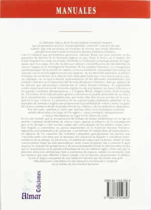 HISTORIA CRÍTICA DE LA NOVELA INGLESA ESCRITA POR MUJERES HISTORIA CRÍTICA DE LA NOVELA INGLESA ESCRITA POR MUJERES