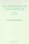 FILOSOFÍA EN LOS DÍAS CRÍTICOS. DIARIOS 1996 - 1998 FILOSOFÍA EN LOS DÍAS CRÍTICOS. DIARIOS 1996 - 1998