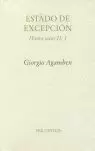 ESTADO DE EXCEPCIÓN. HOMO SACER II, 1 ESTADO DE EXCEPCIÓN. HOMO SACER II, 1