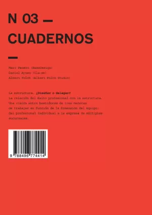 CUADERNOS 03 - LA ESTRUCTURA: ¿DISEÑAR O DELEGAR? CUADERNOS 03 - LA ESTRUCTURA: ¿DISEÑAR O DELEGAR?