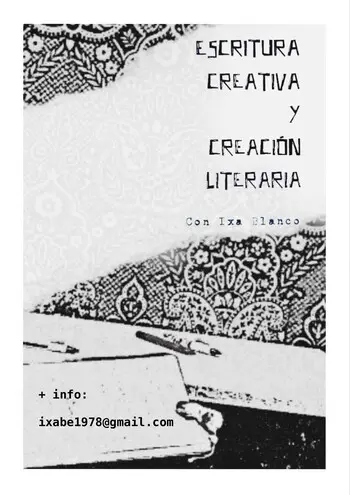 Taller de Escritura creativa y creación literaria con Ixa Blanco
