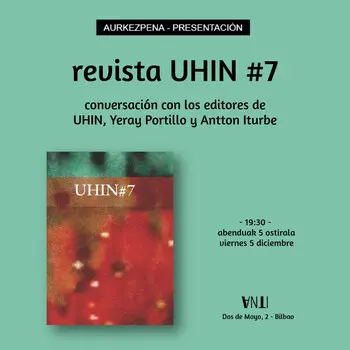 Aurkezpena // Presentación del fanzine UHIN#7 con Yeray Portillo y Antton Iturbe