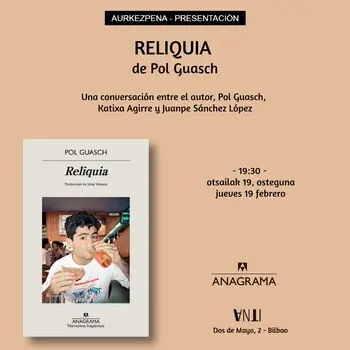 Aurkezpena // Presentación del libro RELIQUIA de Pol Guasch