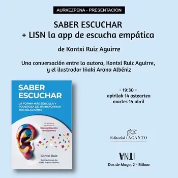 Aurkezpena // Presentación del libro SABER ESCUCHAR y la app LISN de escucha empática 