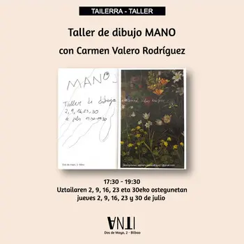 MANO marrazketa tailerra Carmen Valero Rodríguezekin 