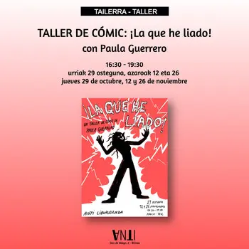 TAILERRA / TALLER DE CÓMIC: ¡La que he liado! con Paula Guerrero